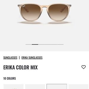 Ray-Ban Erika sunglasses, barely worn! 🕶️🤎